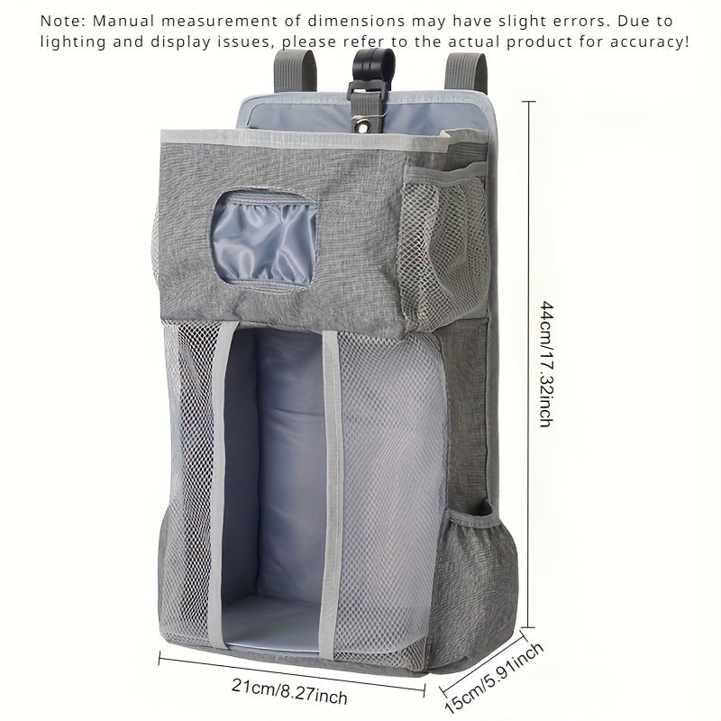 Waterproof Diaper Storage Bag Hanging Organizer Nursery Bedroom Compact
