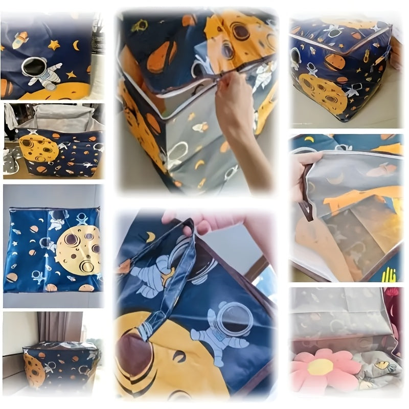 Waterproof Storage Bag with Reinforced Handles for Home, Moving, Under-Bed, Clothing and Blanket Storage