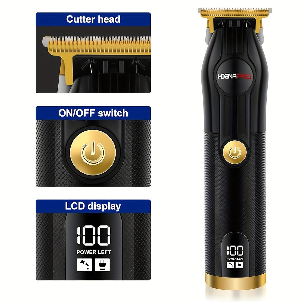 Set de cortapelos para hombres con recortador de nariz, recargable por USB, regalo