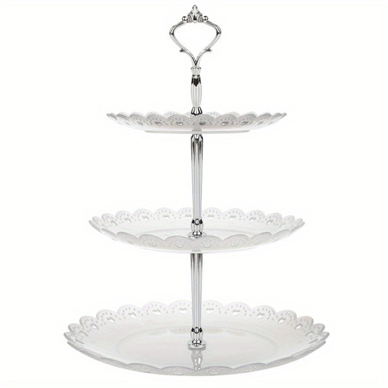 Plastic Dessert Display Tray for Weddings and Parties