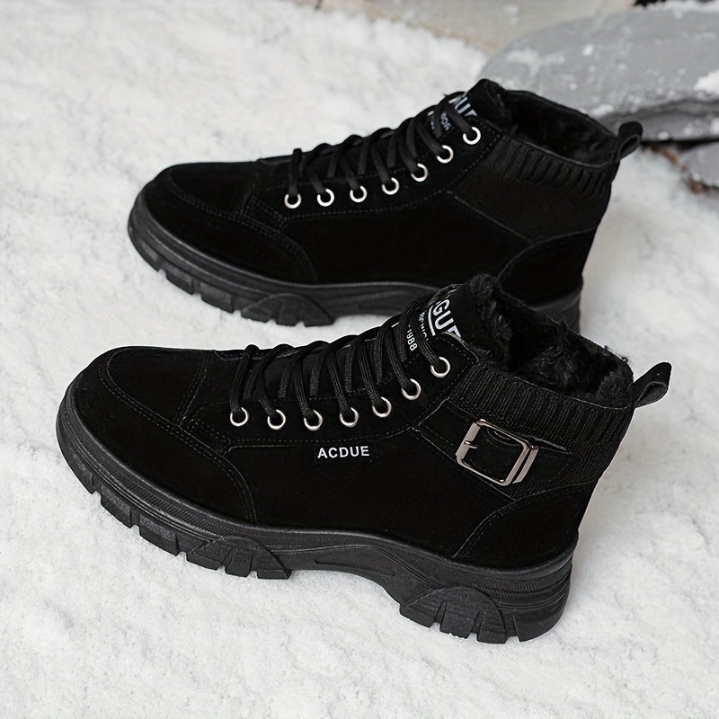 Women's Winter Short Boots Plush Lining Waterproof Ankle Shoes
