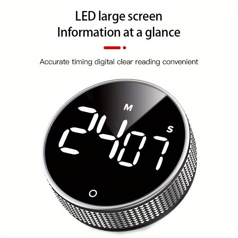 Регулируемый 3-скоростной бесшумный металлический кухонный таймер без батареи для готовки и упражнений