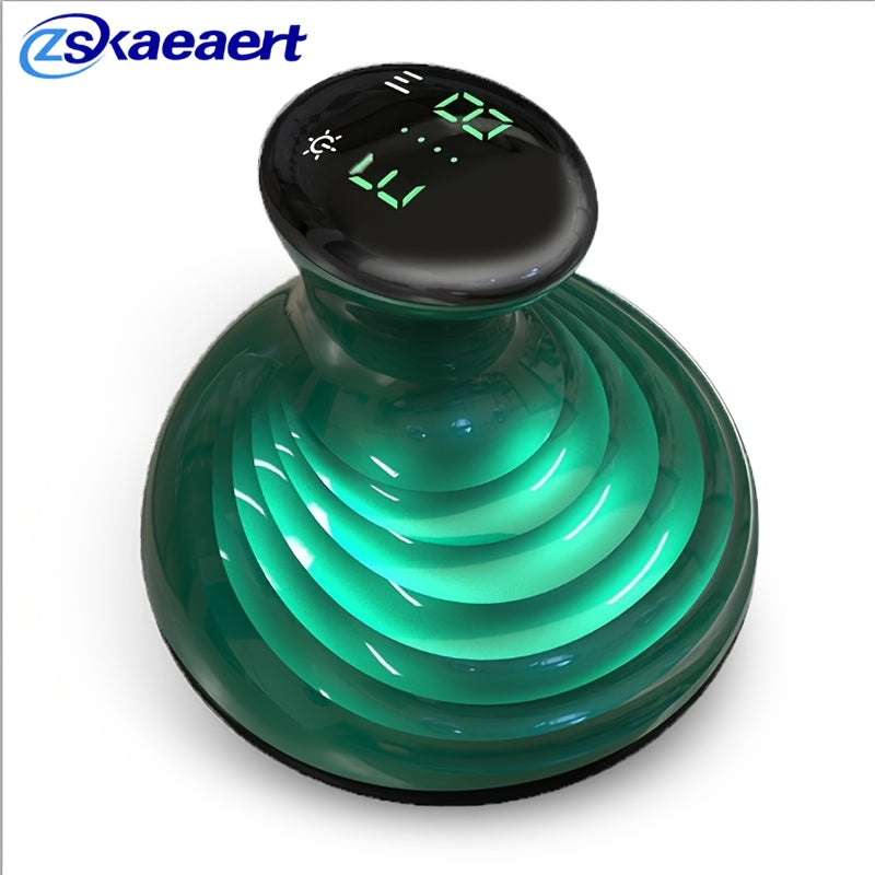 Masajeador eléctrico de ventosas con niveles de temperatura y fuerza, herramienta portátil recargable para masaje de espalda para mujeres, hombres y personas mayores