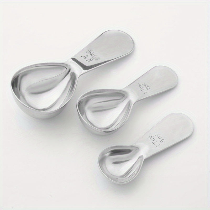Stainless Steel Coffee Scoop with Measurement Marks for Beans and Baking