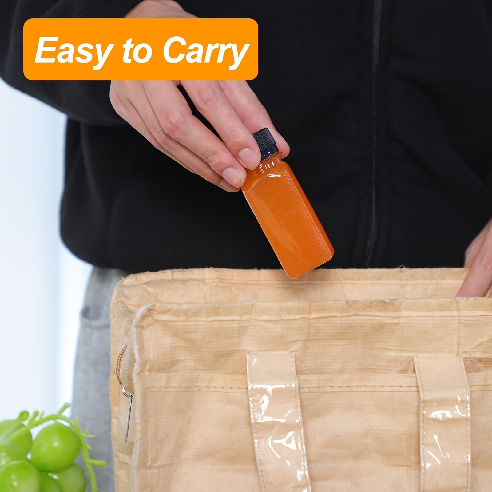 Leakproof 2oz Mini Shot Bottles with Screw Caps Food-Grade Plastic BPA-Free Freezer Safe