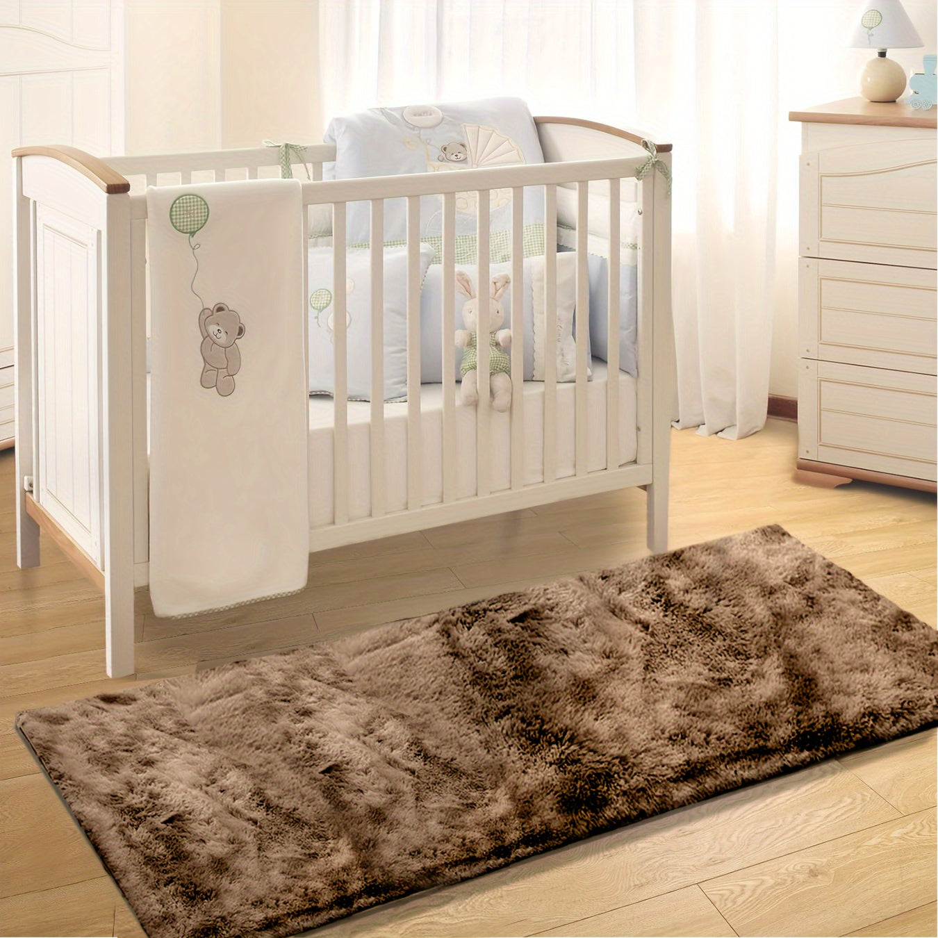 Soft Fluffy Shag Area Rug for Living Room and Bedroom Non-Slip Machine Washable