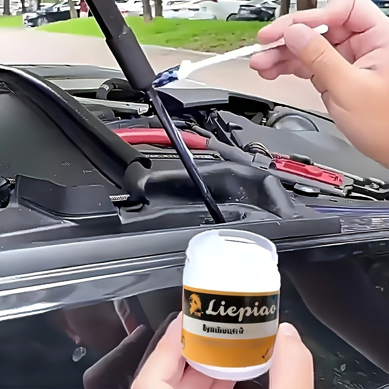 100g Multi-Purpose Car Lubricant White Grease for Door Track Maintenance with Brush Set