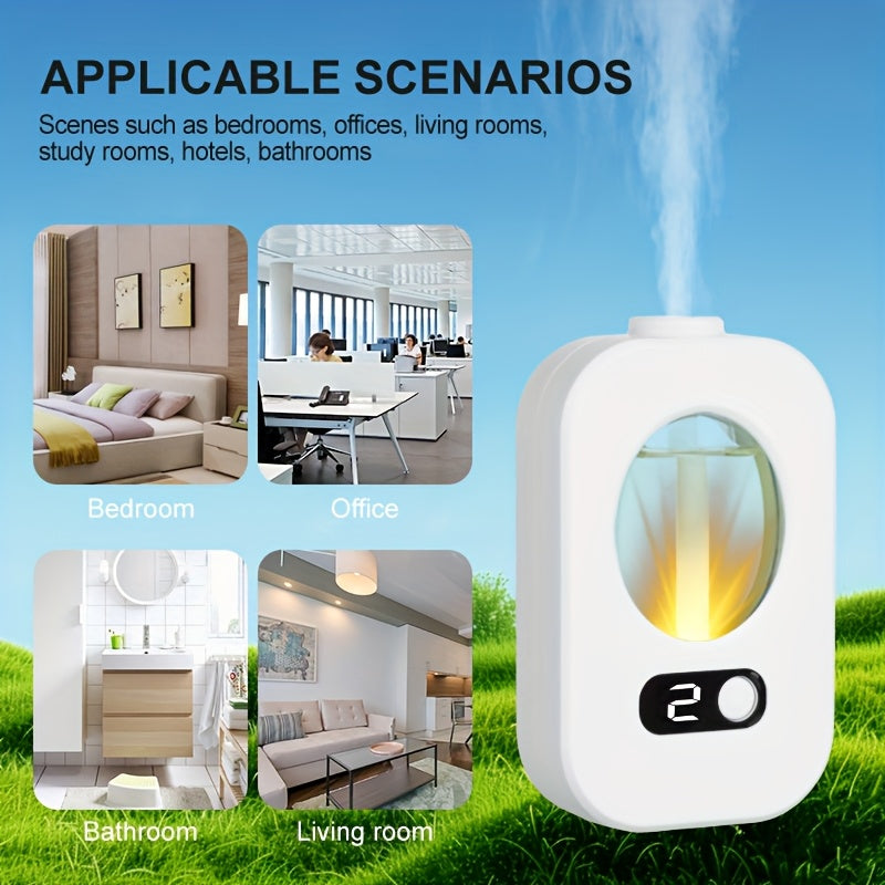 USB Rechargeable Aromatherapy Diffuser Humidifier with Nightlight for Rooms Office Bathroom
