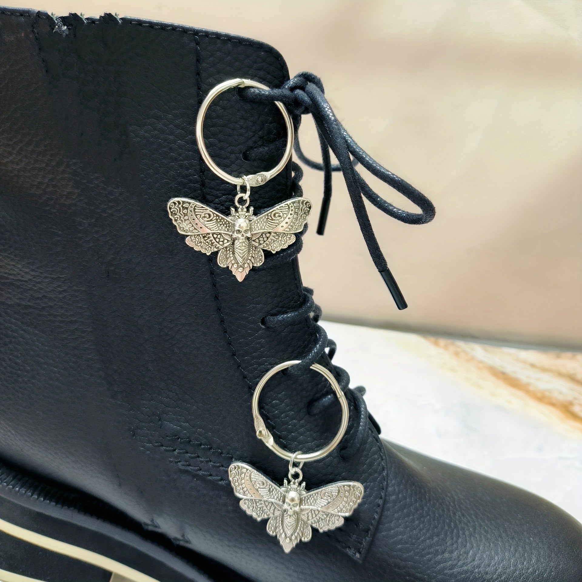 Unisex Alloy Skull Angel Pendants Shoe Decoration Cool DIY Accessories