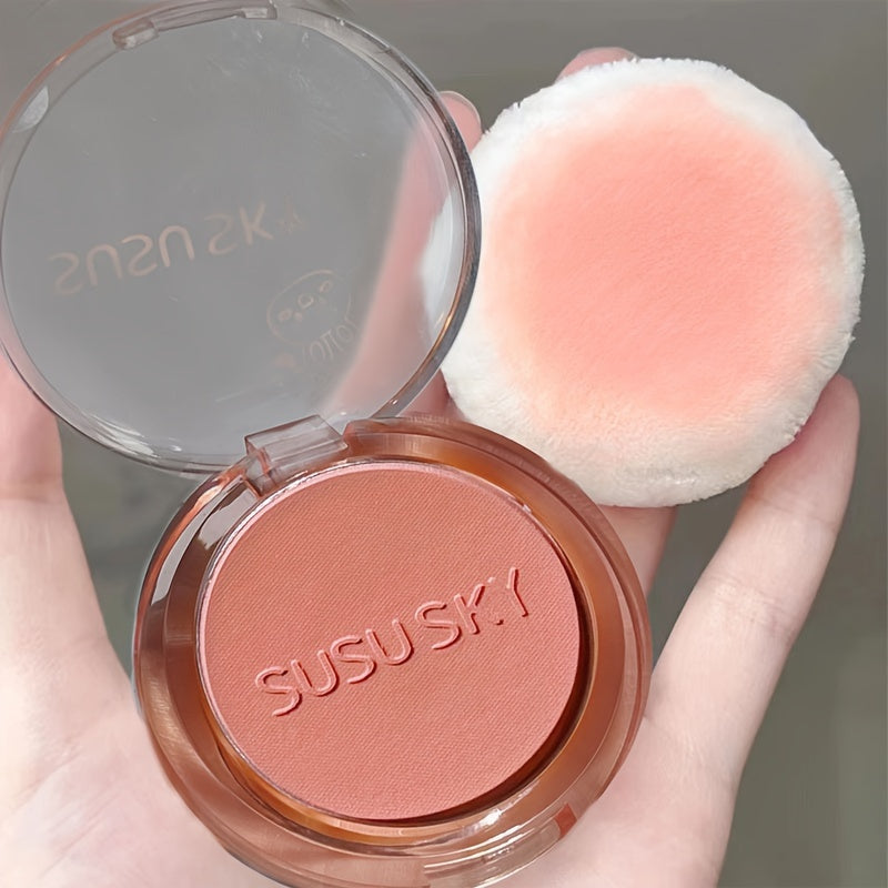 Unisex Blush Disk Set Monochrome Highlight Contour Brightening Makeup