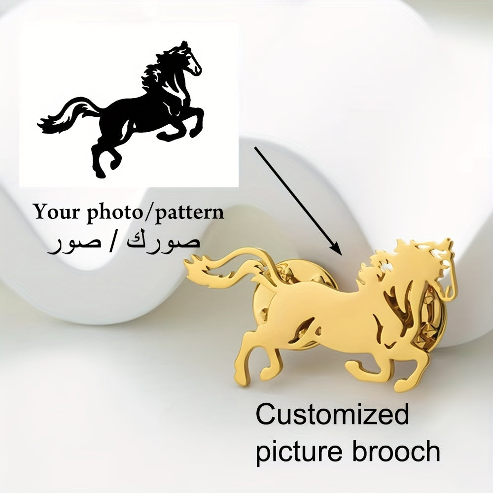 Shaxsiylashtirilgan zanglamaydigan po'latdan yasalgan broshlar, maxsus logotiplar va oilaviy sovg'alar