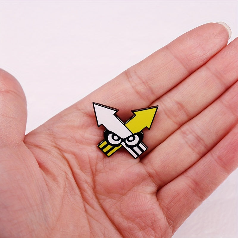 Cartoon Squid Alloy Brooch Pin Enamel Badge Fashion Accessory for Everyday and Special Events