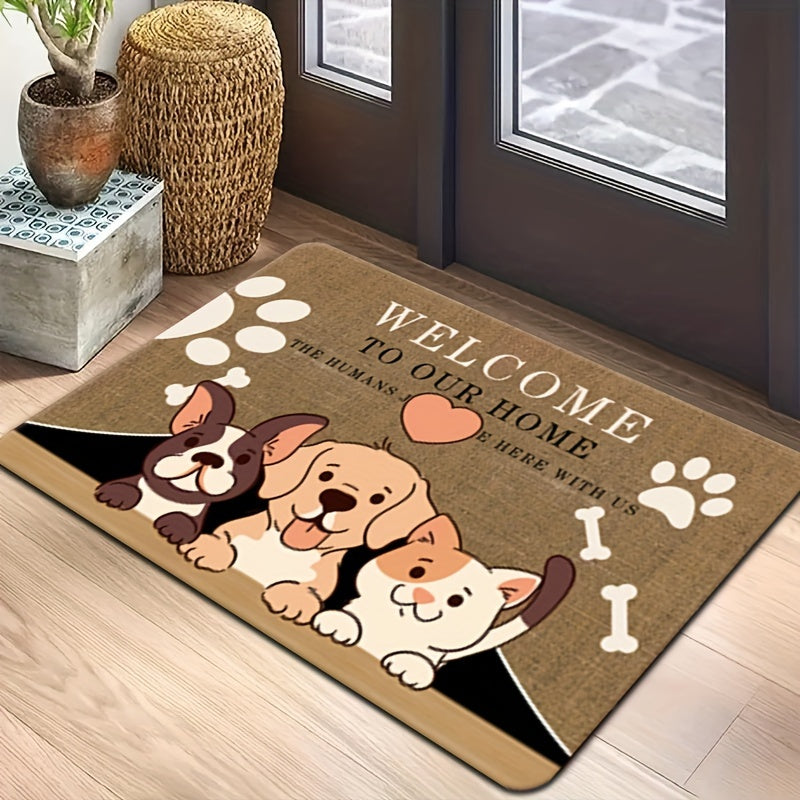 New Design Rug for Bathroom Kitchen Bedroom Doormat Flannel Mat Non-Slip