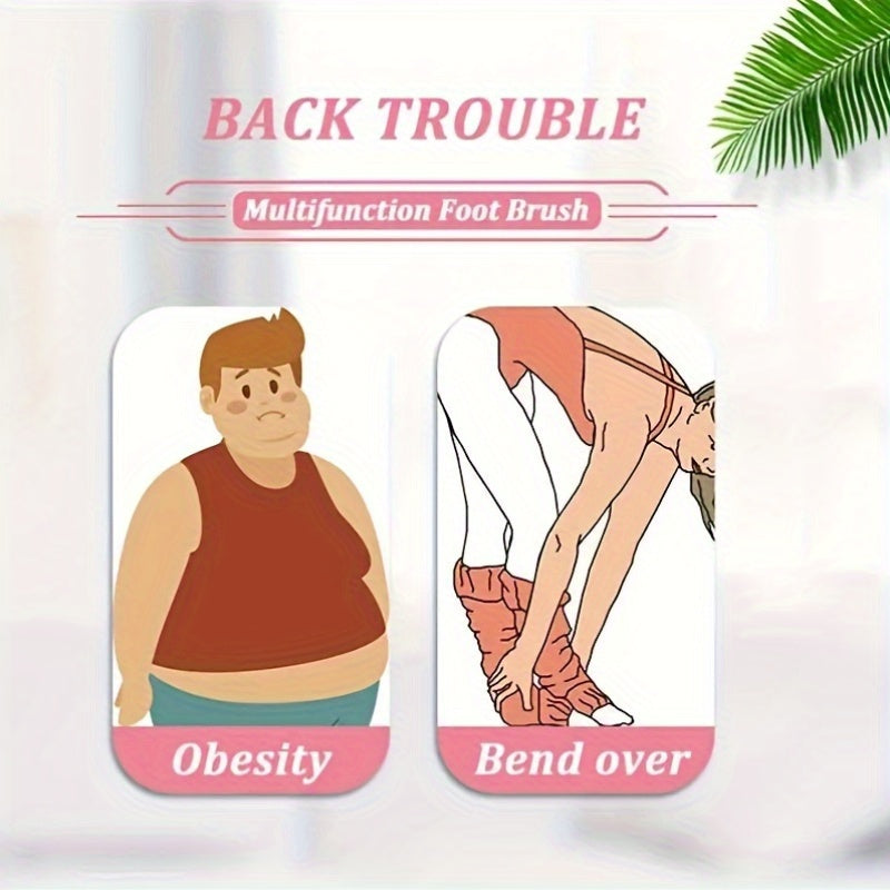 Silicone Shower Mat Bathtub Foot Back Scrubber Wall-Mounted Exfoliating Tool