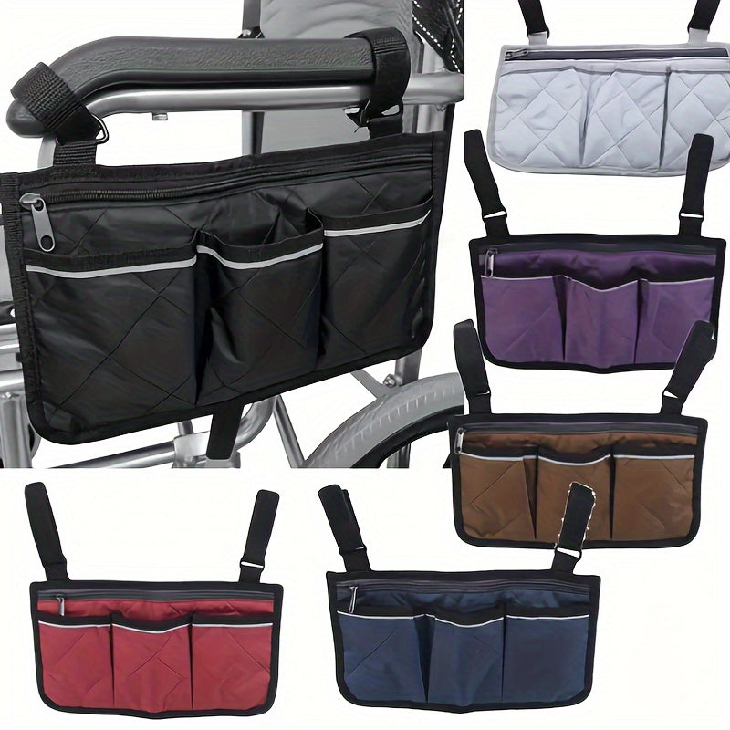Universal Wheelchair Walker Stroller Storage Bag with Carrying Handle