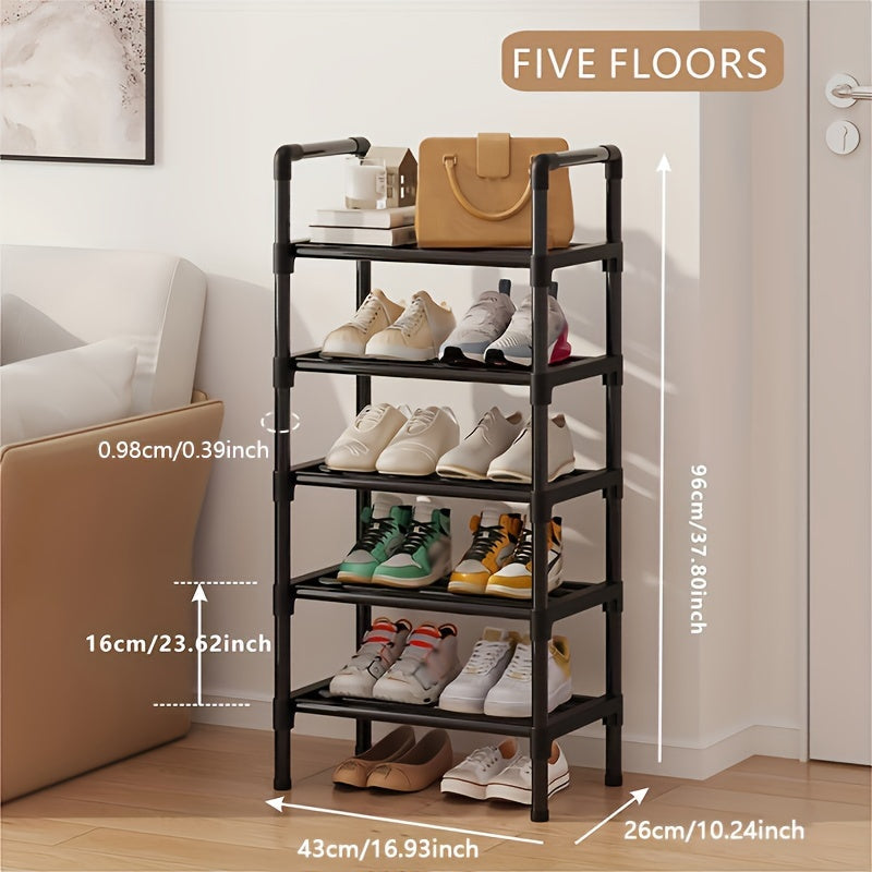 Qora poyabzal javoni, ko‘p qavatli saqlash tashkilotchisi, kirish eshigi, koridor, mehmonxona, yotoqxona uchun