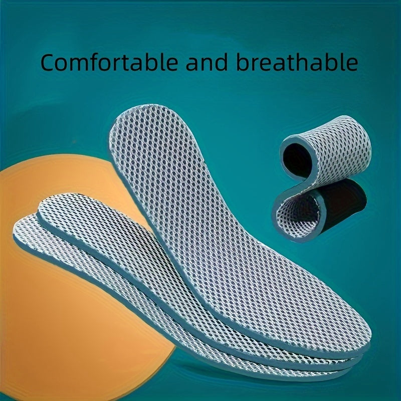 Unisex Breathable Sweat-Absorbing Insoles Cushion Pads for Women Men