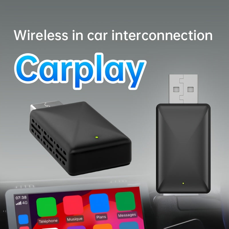 Universal Carplay Adapter 2-in-1 Wired Wireless Dongle for iPhone Android Auto