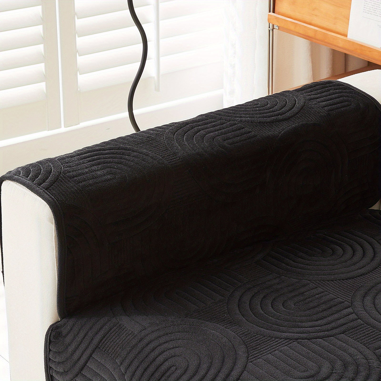 Чехол на мебель из молочного бархата с шерпой, противоскользящий, для защиты мебели, подходит для домашних животных