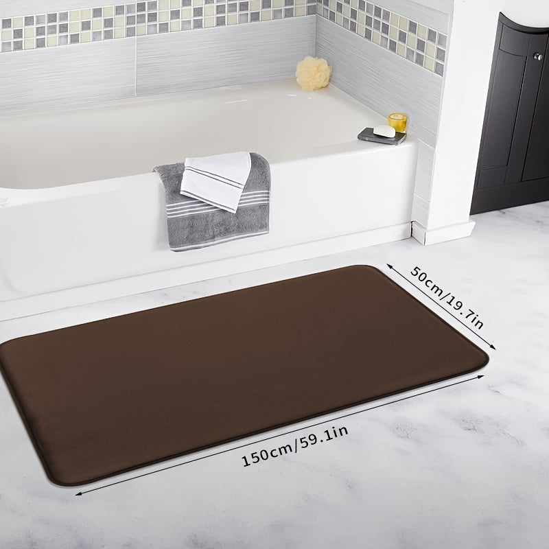 Coral Fleece Non-slip Quick-Drying Bath Mat for Bathroom Kitchen Laundry Bedroom