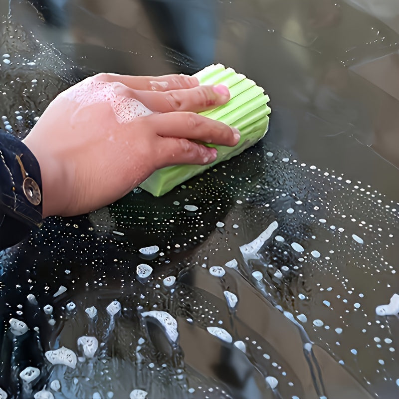 PVA Sponge Set for Kitchen and Bathroom Cleaning with Plastic Brush