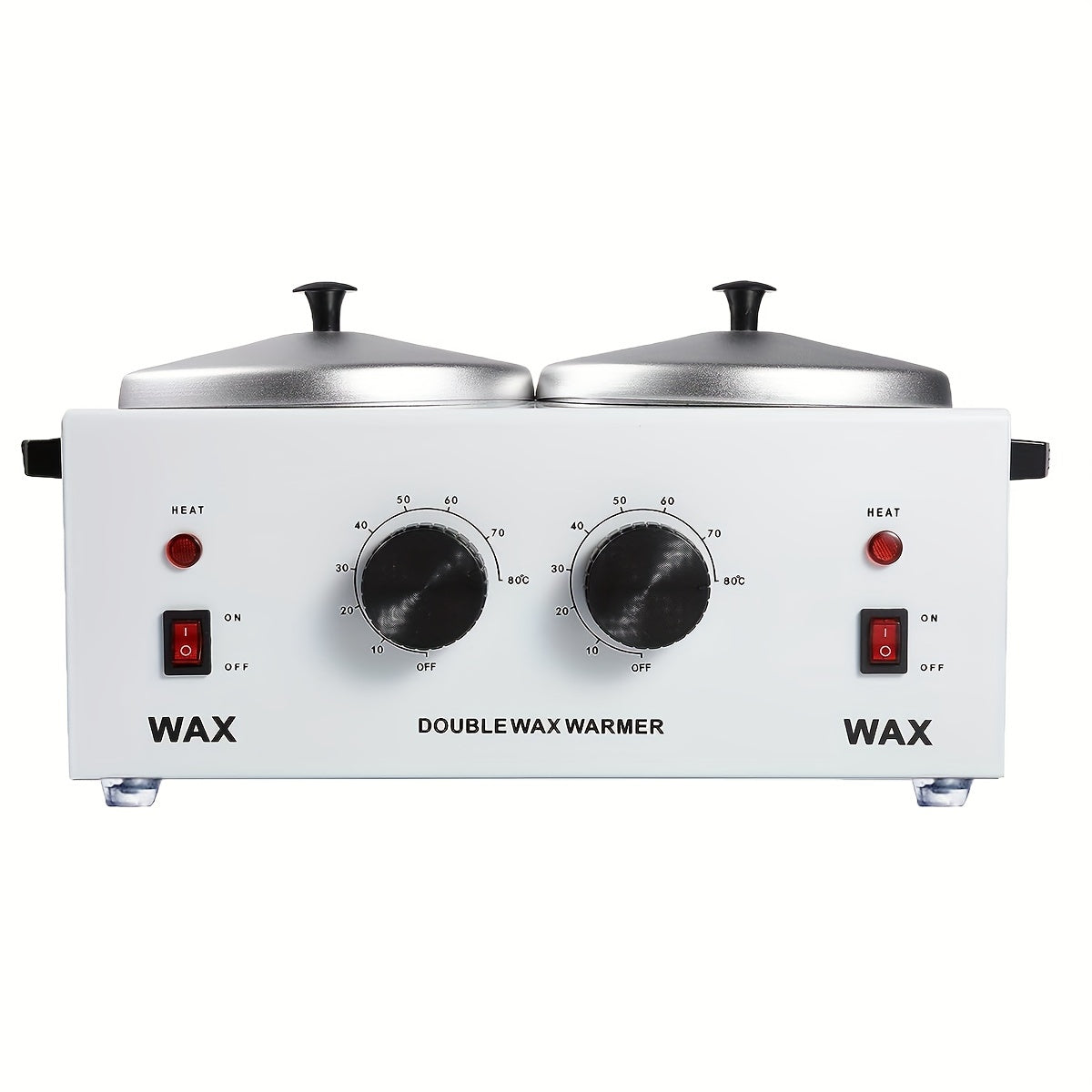 Salonlarda professional soch olib tashlash uchun sozlanadigan haroratga ega ikki tomonlama mum mashinasi.