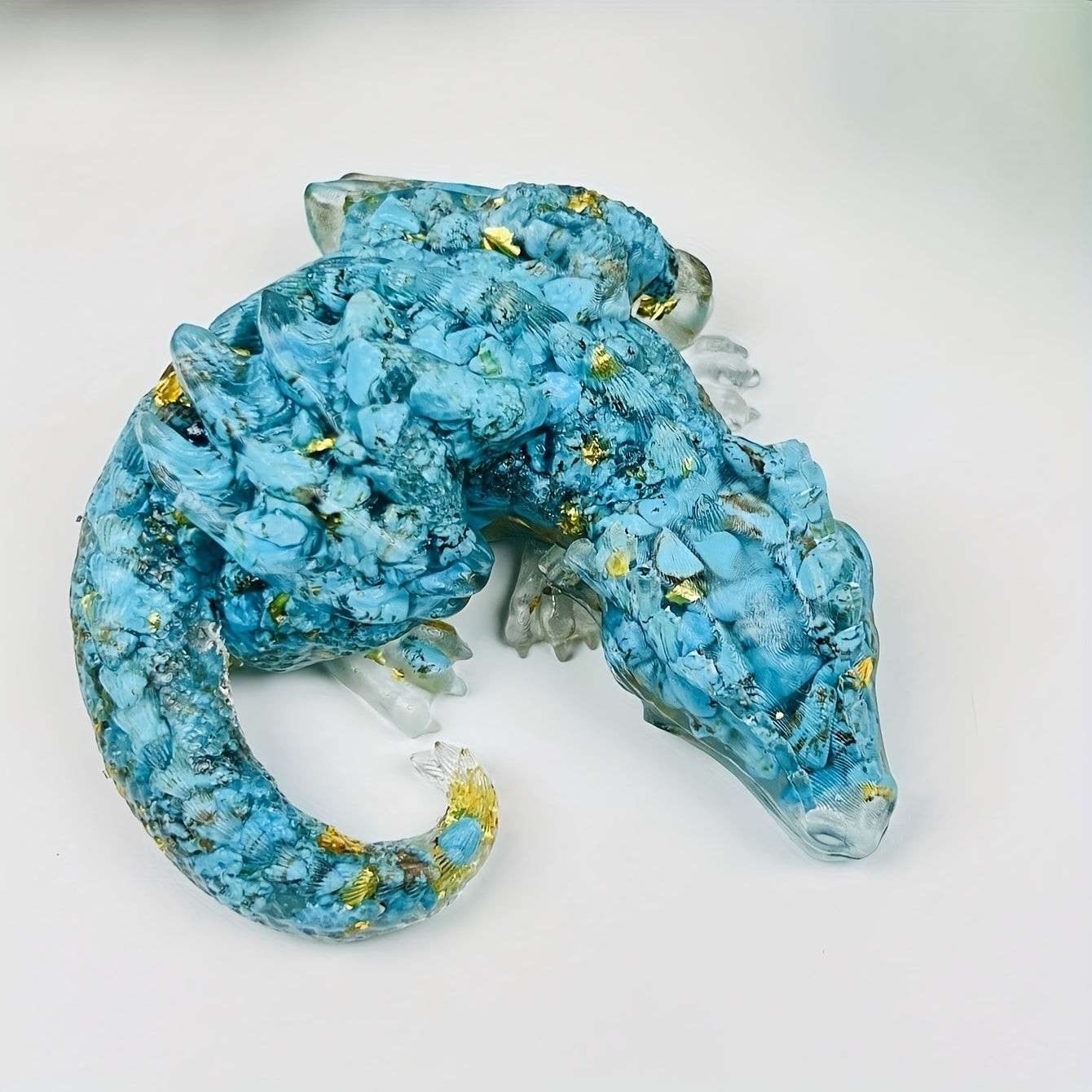 Кристальный дракон в виде гравия для домашнего декора и подарков