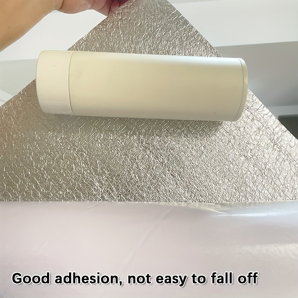 Self-Adhesive Marble Effect Wall Tile Stickers Waterproof PVC for Kitchen Bathroom Gray Gold Set