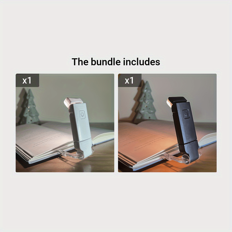 Dimmable LED Clip-On Book Reading Light Touch Control Warm White Eye Protection Tabletop Lamp