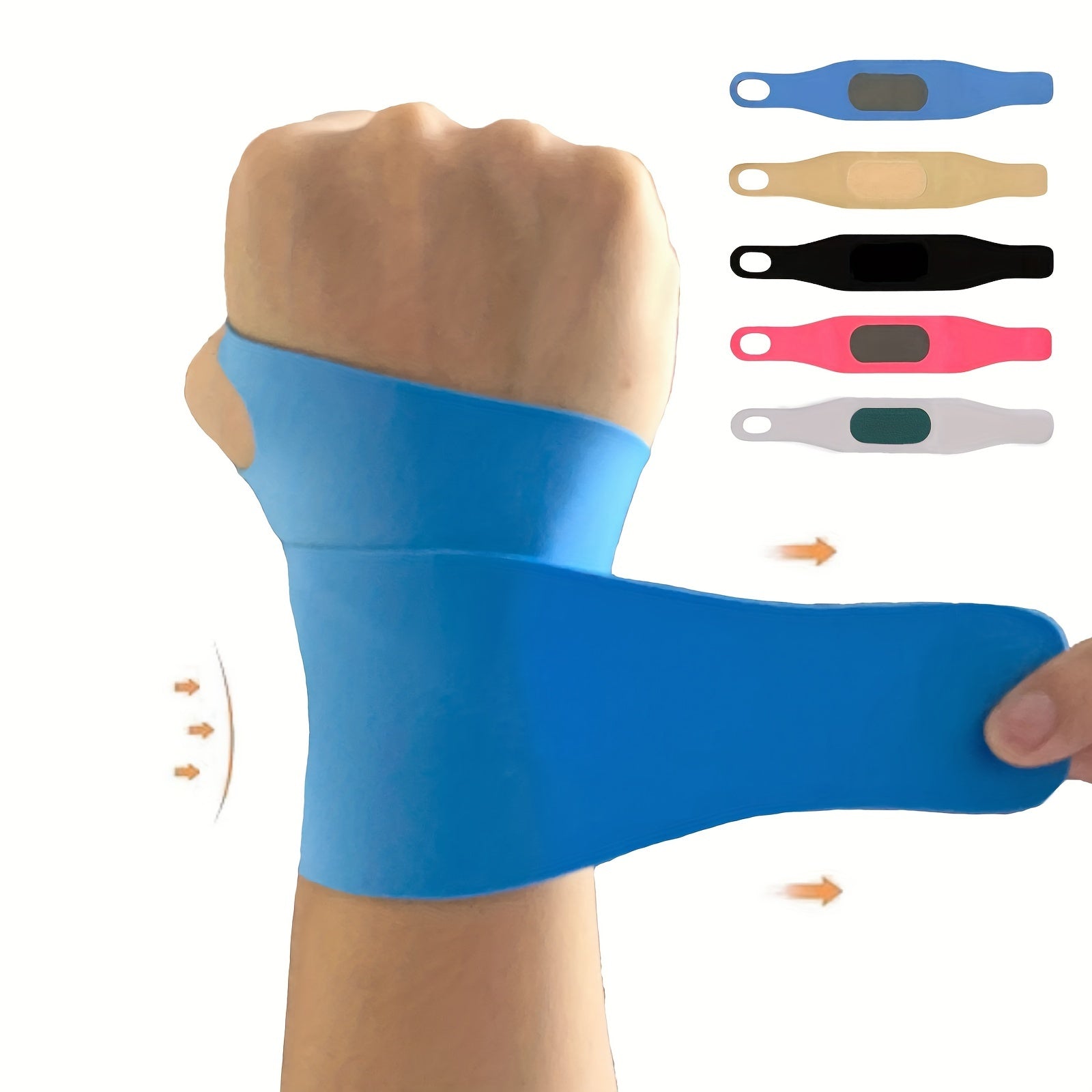 Unisex Polyester Elastic Wrist Support for Sports Fitness and Training