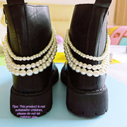 Women Removable Faux Pearl Shoe Charms Set for Casual footwear Decoration