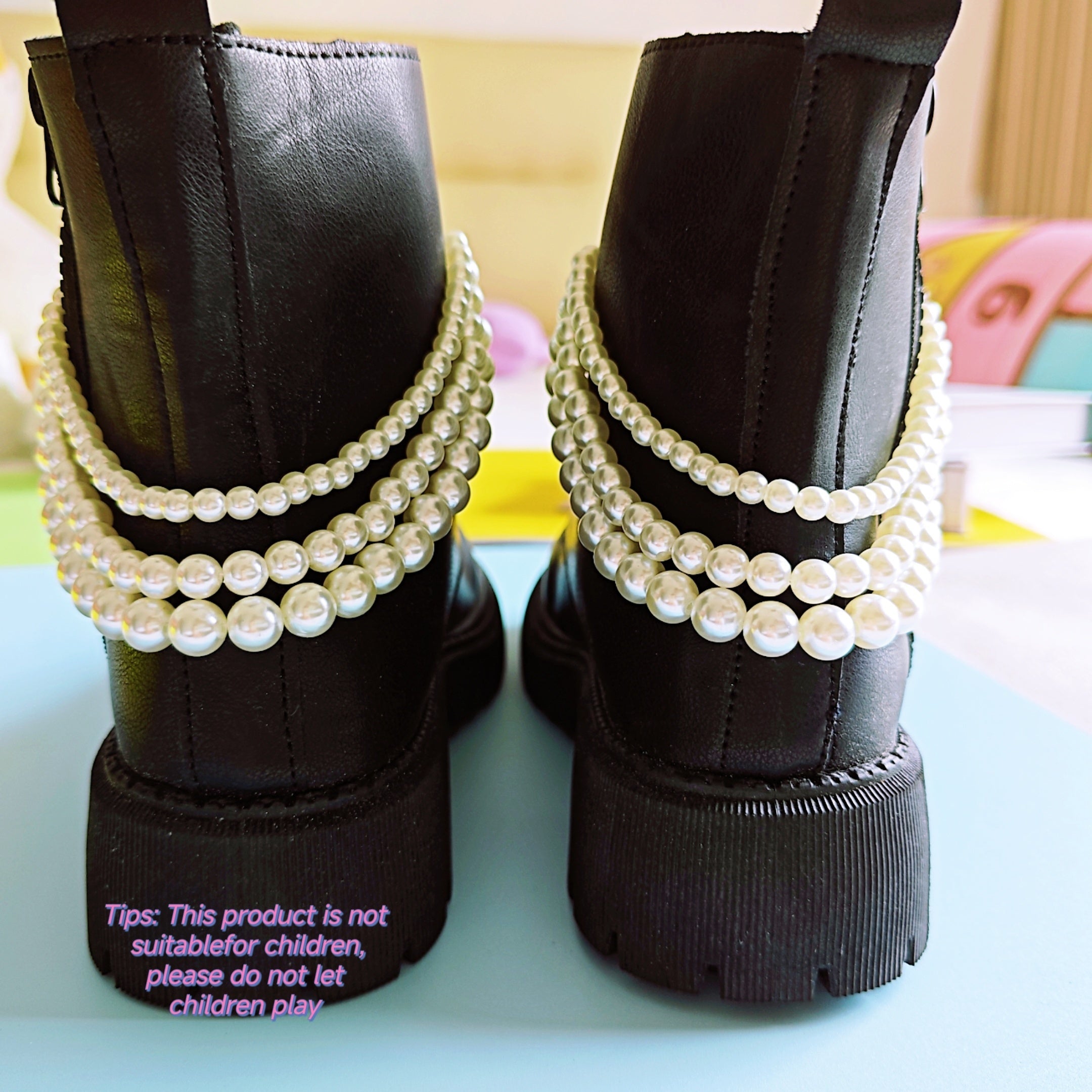 Women Removable Faux Pearl Shoe Charms Set for Casual footwear Decoration