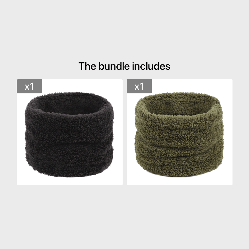 Cubierta de cuello alto cálida de invierno para hombres y mujeres, bucle único, unisex