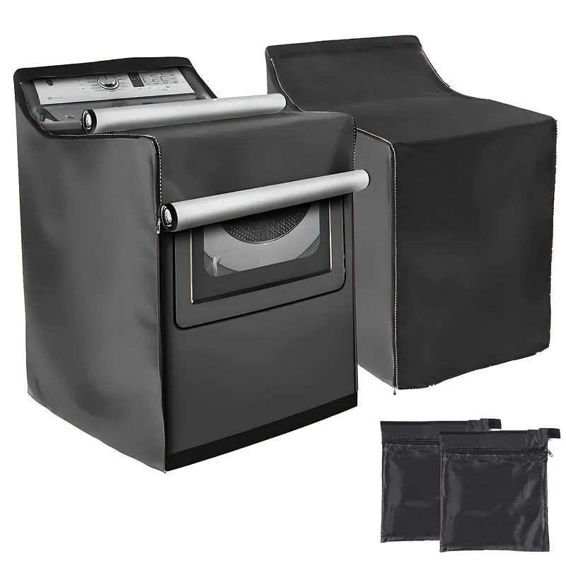Oxford Fabric Washing Machine Cover Waterproof Dustproof Sunproof with Zipper for Indoor Outdoor Use