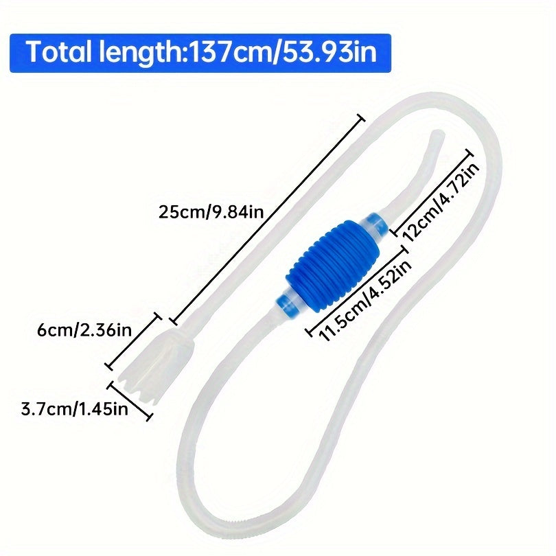 Aquarium Water Pump for Cleaning and Water Changing PVC Fish Tank Pump