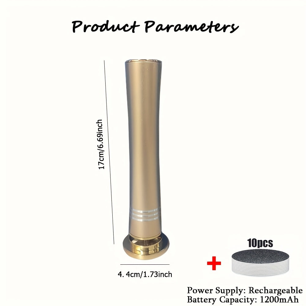 Rechargeable Electric Foot File with USB Charging and Replaceable Sanding Disc