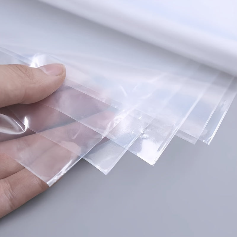 Pack of 20 Clear Plastic Garment Bags for Clothes Storage Wardrobe Organizer
