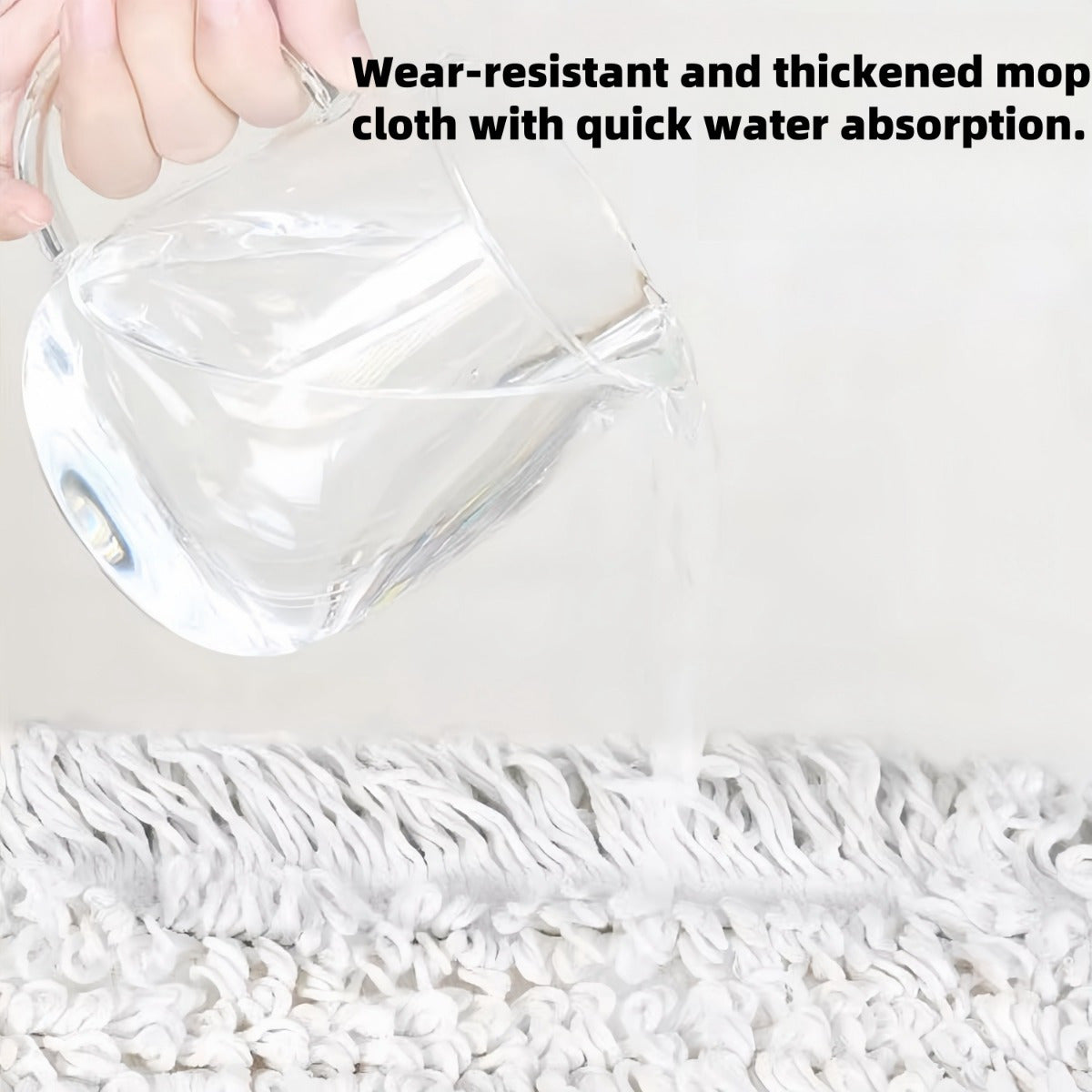 Katta 65.0 sm tekis mopa, uzaytirilgan tutqich, keng mikrofiber mato, 360 daraja moslashuvchan bosh - yashash xonasi, yotoqxona, hojatxona, oshxona va pol tozalash uchun ikki tomonlama nam va quruq pol mop - 1 dona
