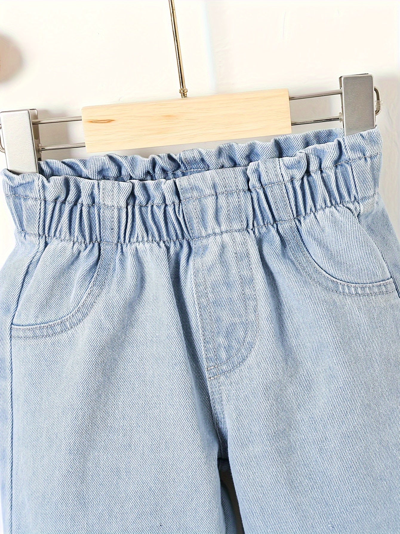Kids' Cotton Tapered Loose Fit Jeans for Casual Spring and Summer