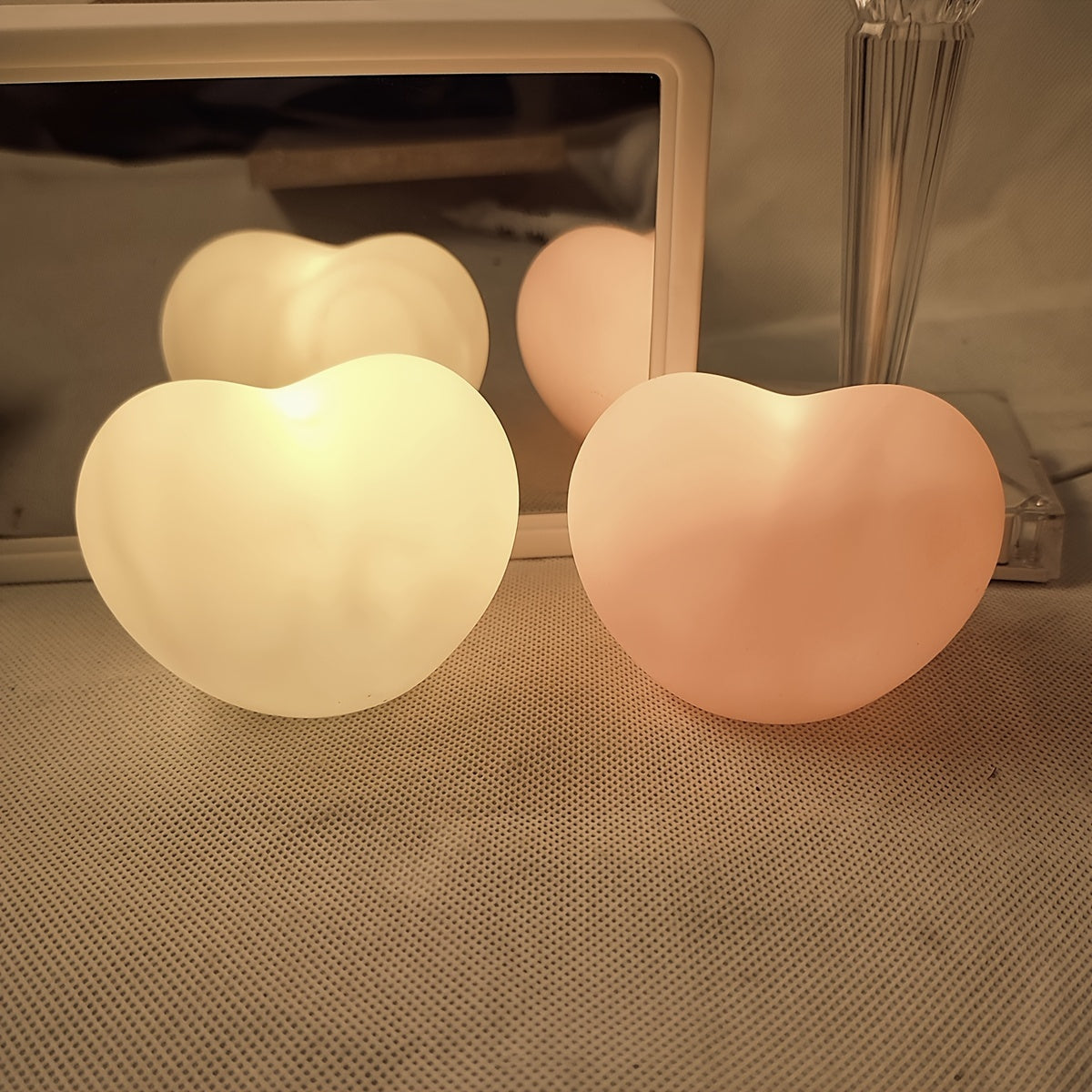 Heart-Shaped LED Night Light for Bedroom Decor and Parties