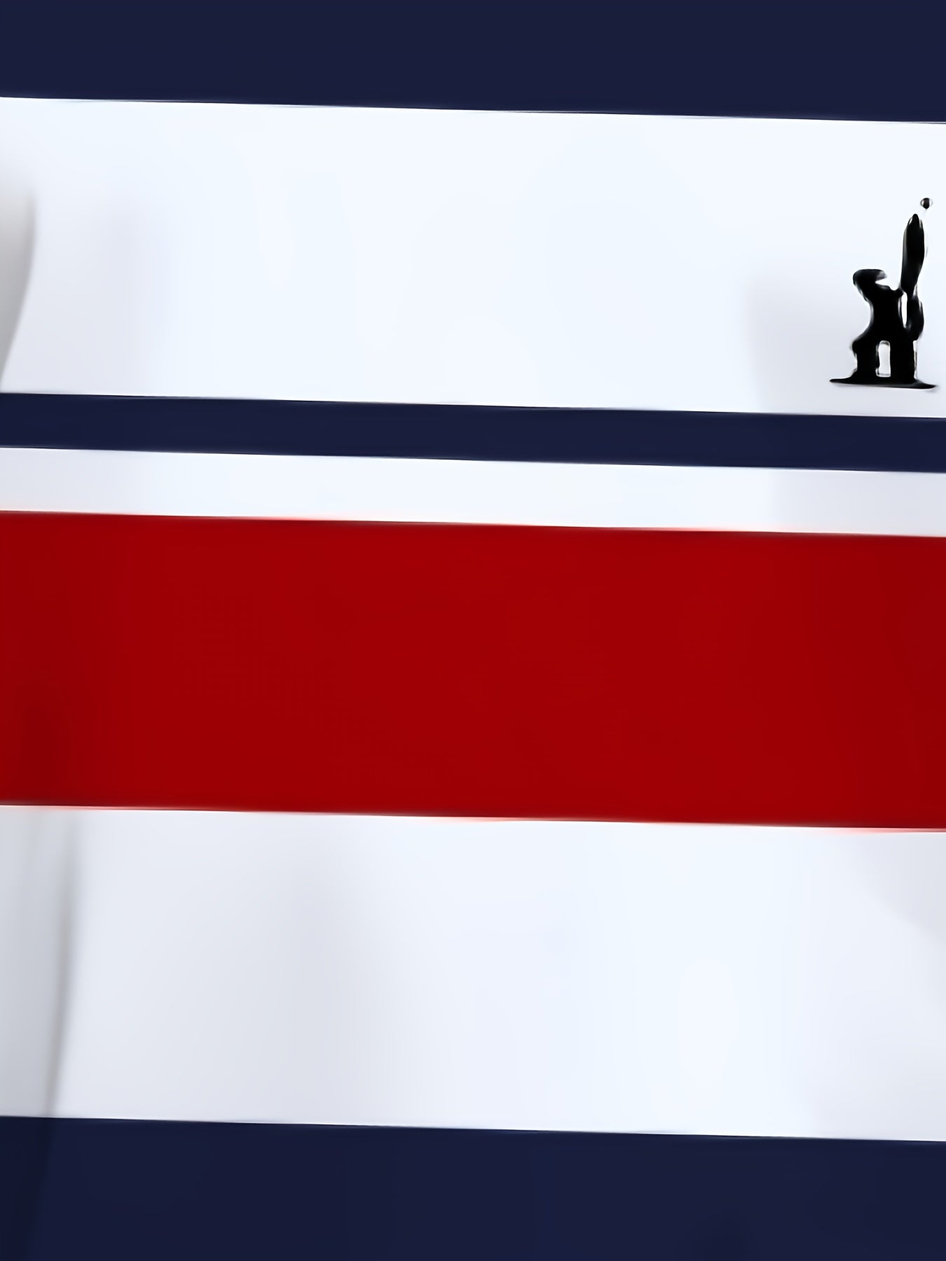 Мужская футболка с 3D-графикой больших размеров, темно-синяя, белая, красная в полоску, из полиэстера, повседневная