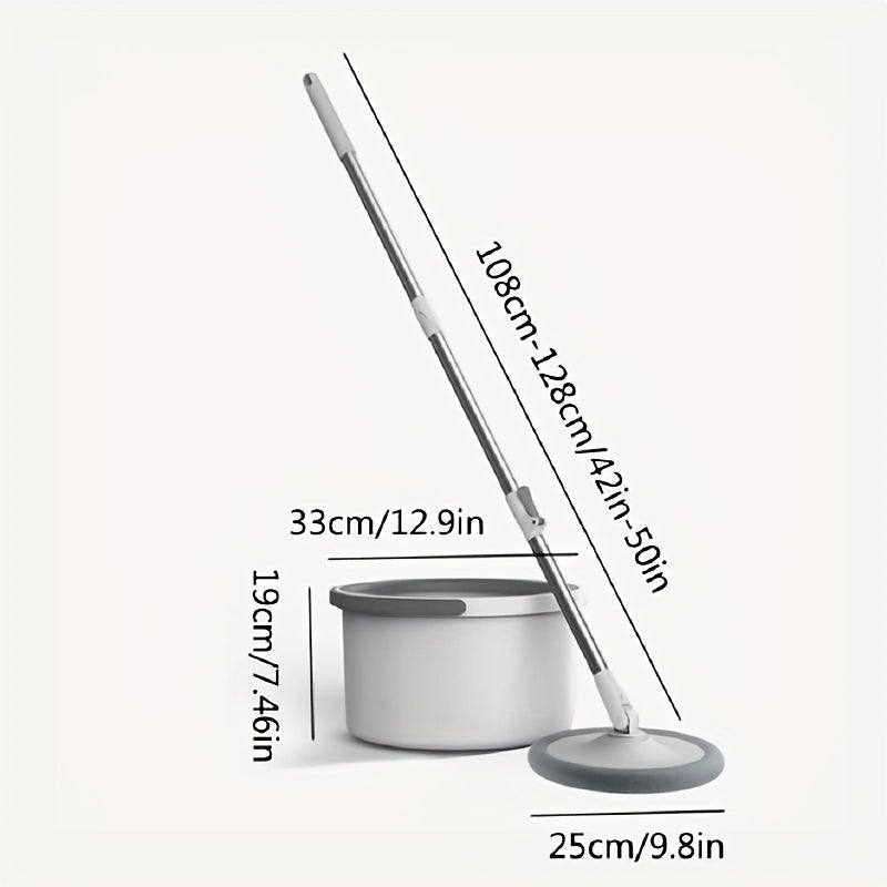 Qoʻldan ozod aylanuvchi mop va kova tizimi, quruq va hoʻl tozalash uchun 2 ta qayta ishlatiladigan pad bilan