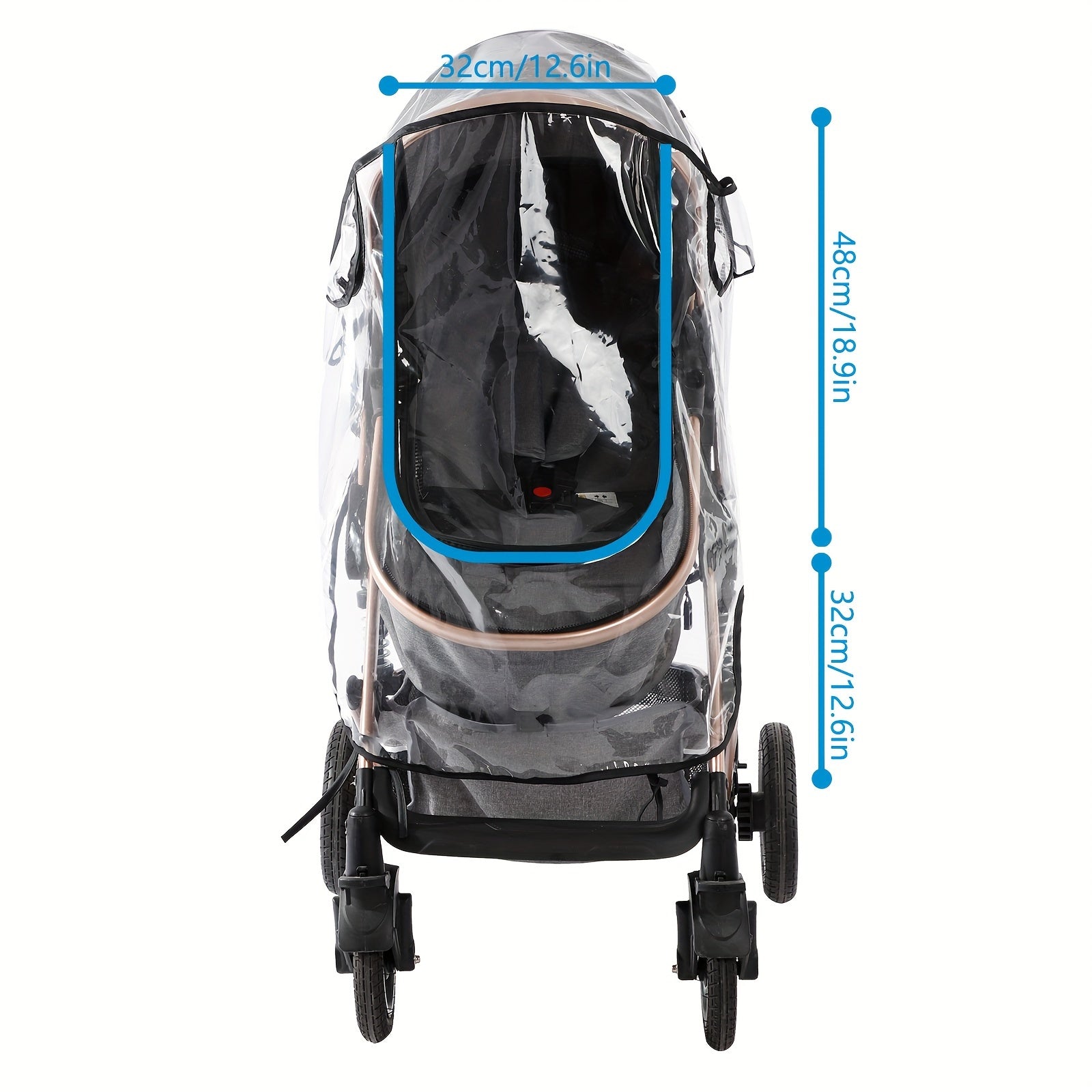 Universal Waterproof Stroller Cover for Rain Snow Dust Wind Protection