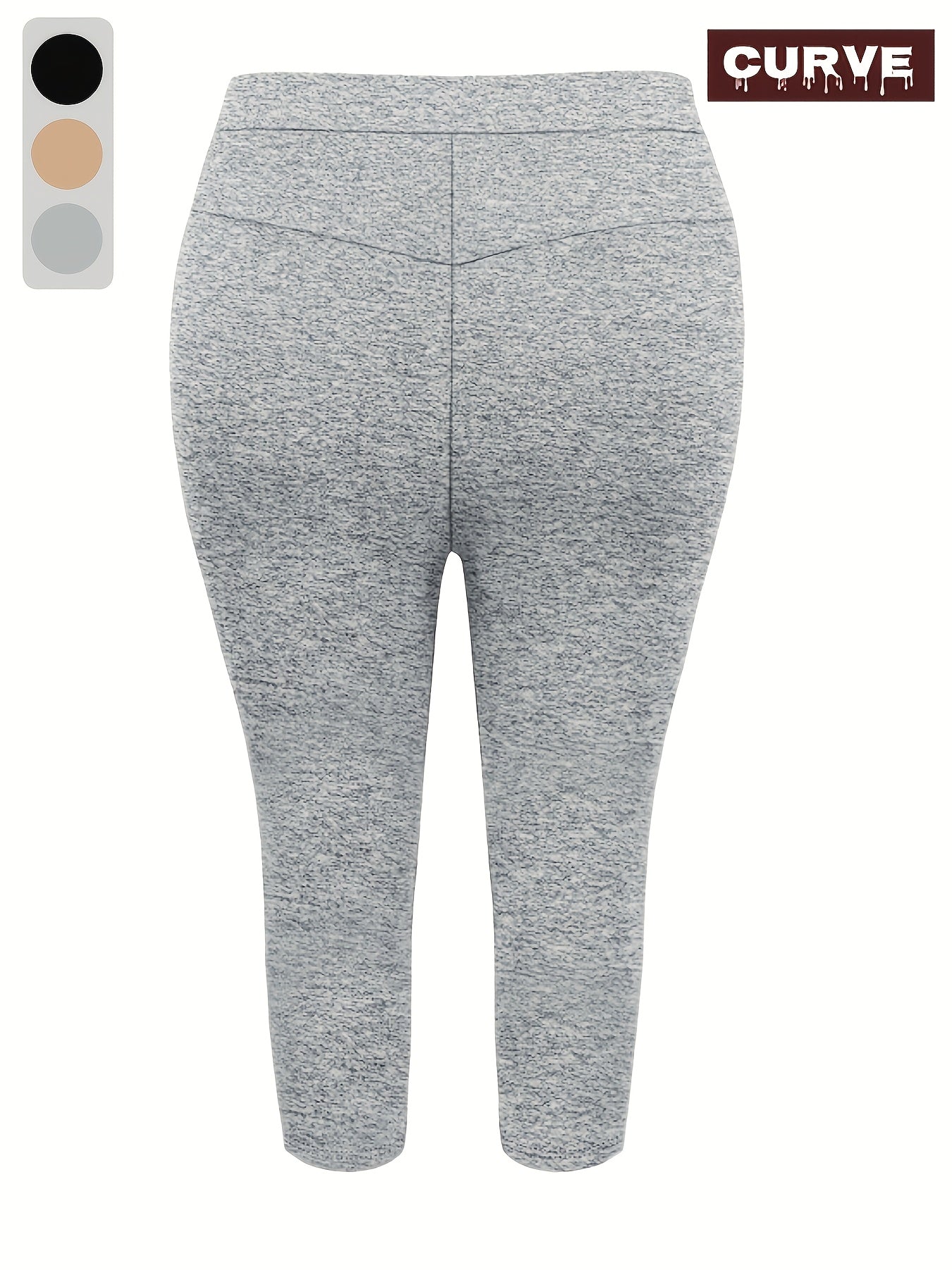 Pantalones capri de talla grande para mujer con cintura elástica y cordón, pantalones de descanso de color sólido