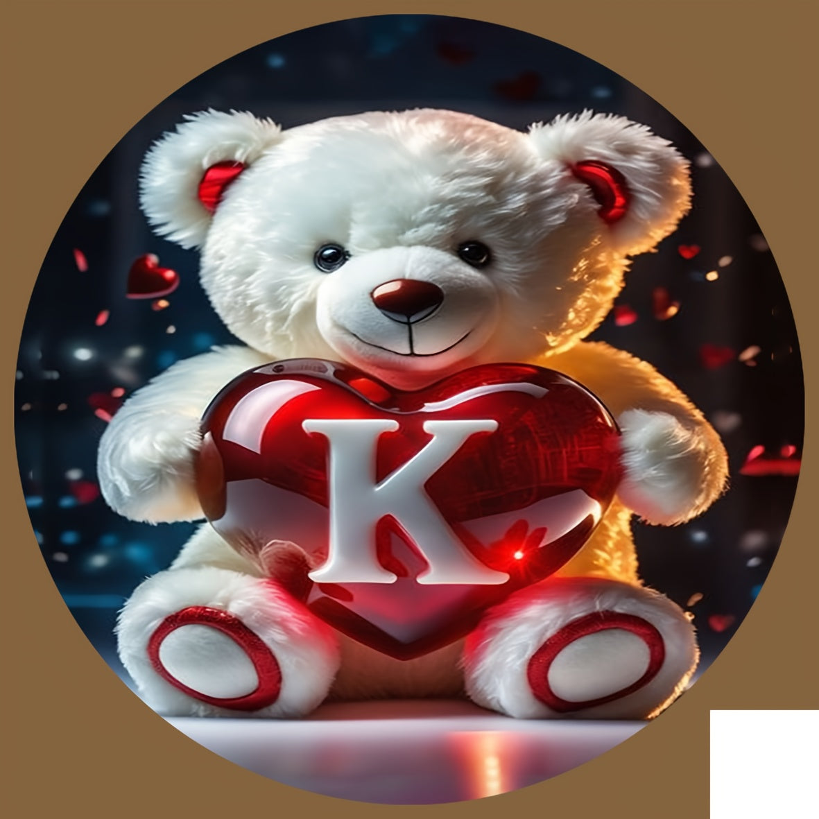 Animal Series Bear Alphabet Wooden Coaster for Drinks and Gifts