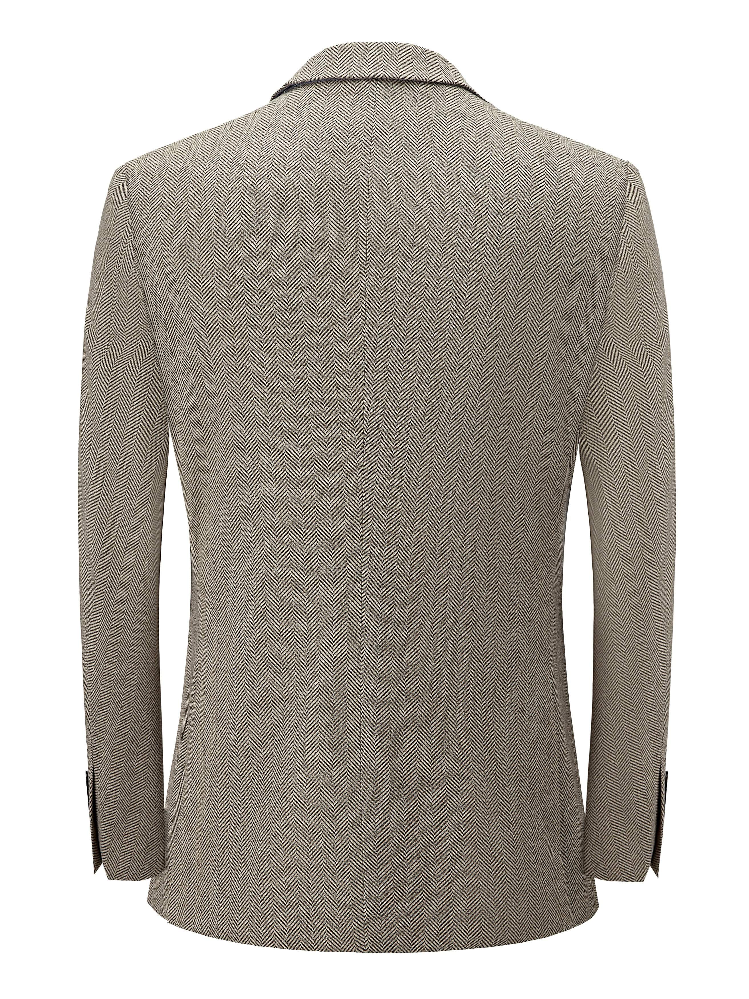 Мужской костюм из полиэстера с рисунком «елочка», длинный рукав, рабочая одежда, классический крой