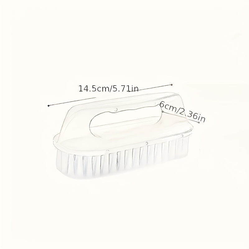 Soft Bristle Laundry Scrubber with Long Handle for Shoes and Cleaning