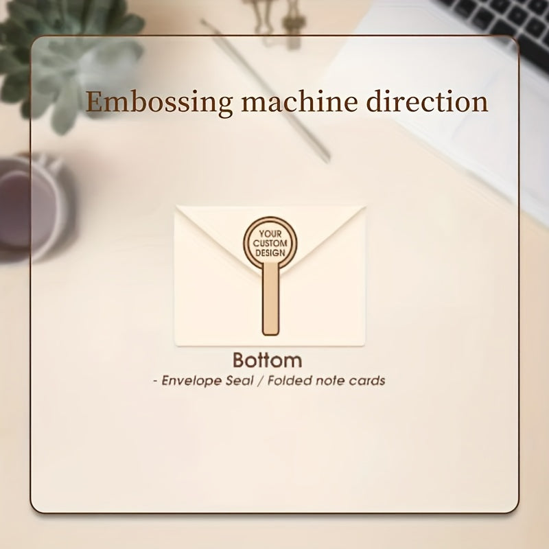 O'zingizning logotipingizni to'liq metall embossing mashinasi stampi bilan shaxsiylashtiring, to'ylar, kutubxonalar va kitob embossing uchun mukammal.