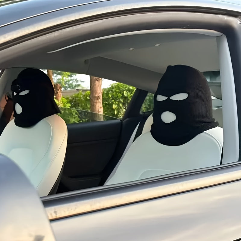 Unisex avtomobil o‘rindigi boshqapi qopqog‘i, fleece, qora va oq, to‘ldirishsiz