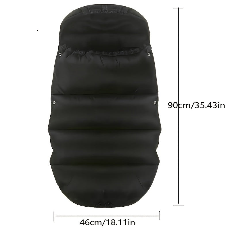 Winter Foot Warmer Mat with Reflective Strip Waterproof Hood and Anti-Slip Beads